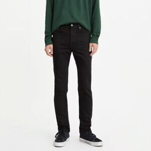 Levi's Men's 510 Skinny Fit Frayed Hem Jean Black Wash Size 32x32